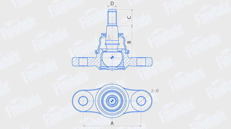 Опора шаровая BJ509