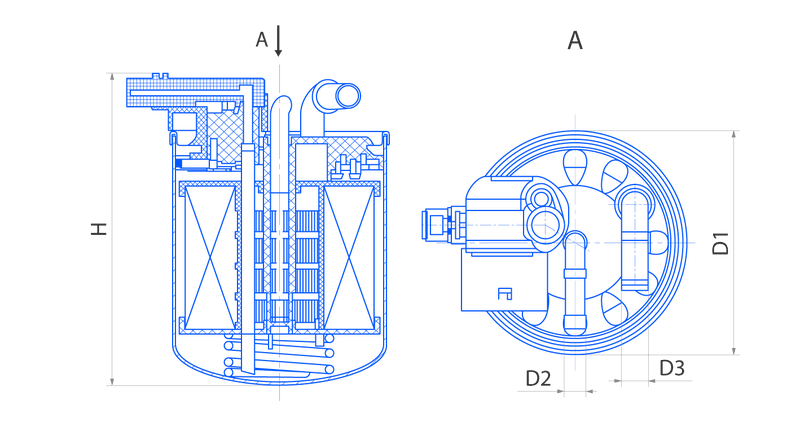 Фильтр топливный PF917