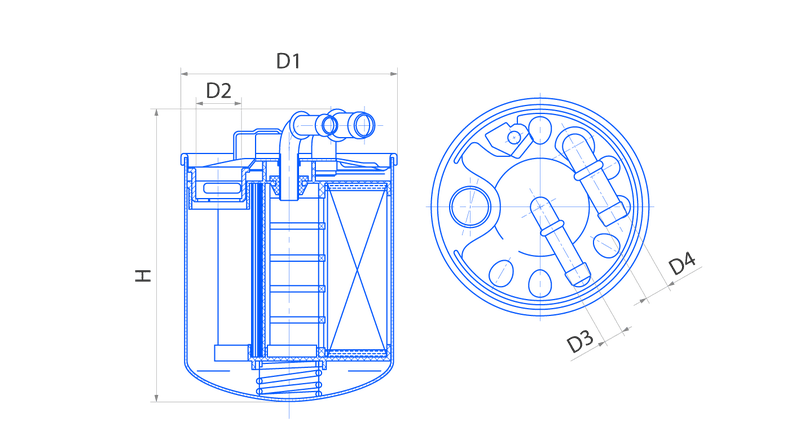Фильтр топливный PF930