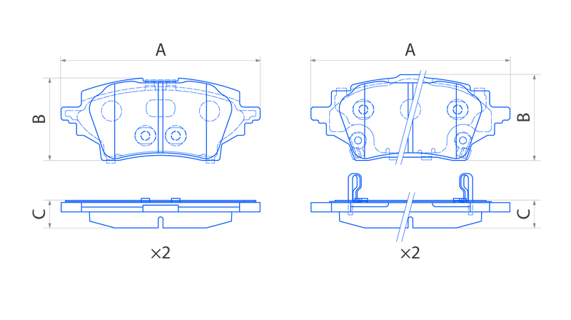 Колодки задние дисковые  V1127