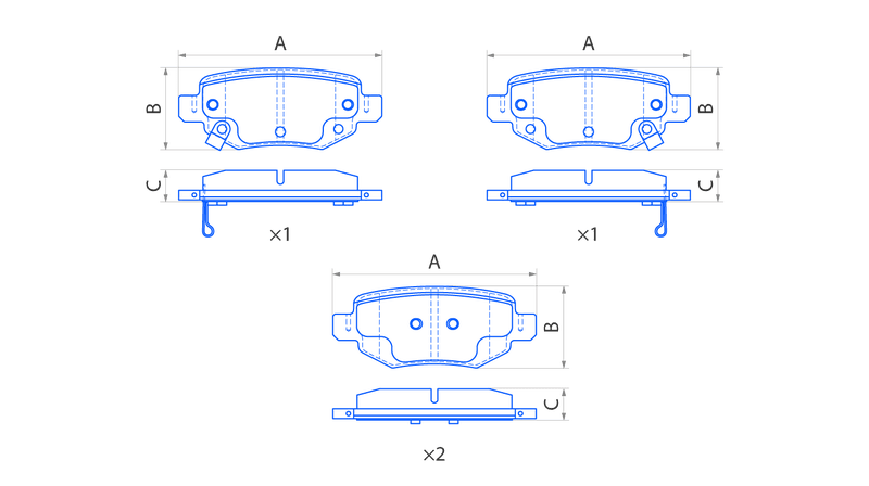 Колодки задние дисковые V1191